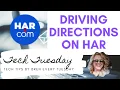 HAR Driving Directions Optimized Route Houston Real Estate Matrix Keller Williams Tech