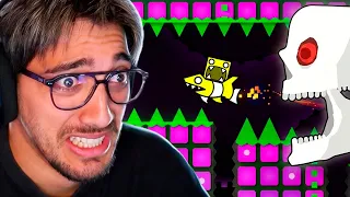Probé CRAZY en Geometry dash (me volvi loco)