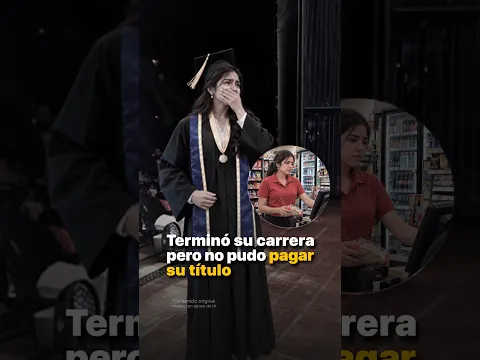 Terminó su carrera pero no pudo pagar su título