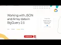 Working with JSON and Array data in BigQuery 2 5 Qwiklabs Data Engineer Learning path