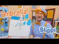 How To Draw An Umbrella Art for Kids With Blippi Drawing s for Kids Learn to Draw