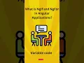what is NgIf and NgFor in Angular Application