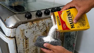 Morria e não sabia Sem BOMBRIL e sem ESFREGAR, limpa gordura, crosta até as bocas queimadas do fogão