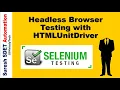 Download Lagu Headless Browser testing using HtmlUnitDriver | Selenium Automation | SDET