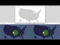 Dots on the map with D3 js Flask and SSE