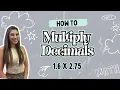 How to Multiply Decimals Step-by-Step Math Tutorial Elementary Math Common Core Math