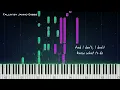 Fallin' by Janno Gibbs piano cover + sheet music & lyrics
