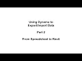 Dynamo Export and Import Data Part 2 - From Spreadsheet to Revit