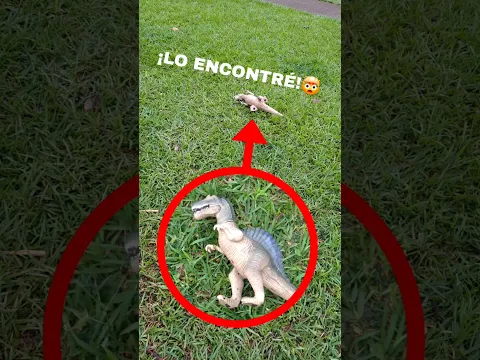 ME ENCONTRÉ UN SPINOSAURUS EN EL PARQUE 🤯🤯🦖🦖🦖 #dinosaur #toys #dinosaurios #shorts #craft #art #diy