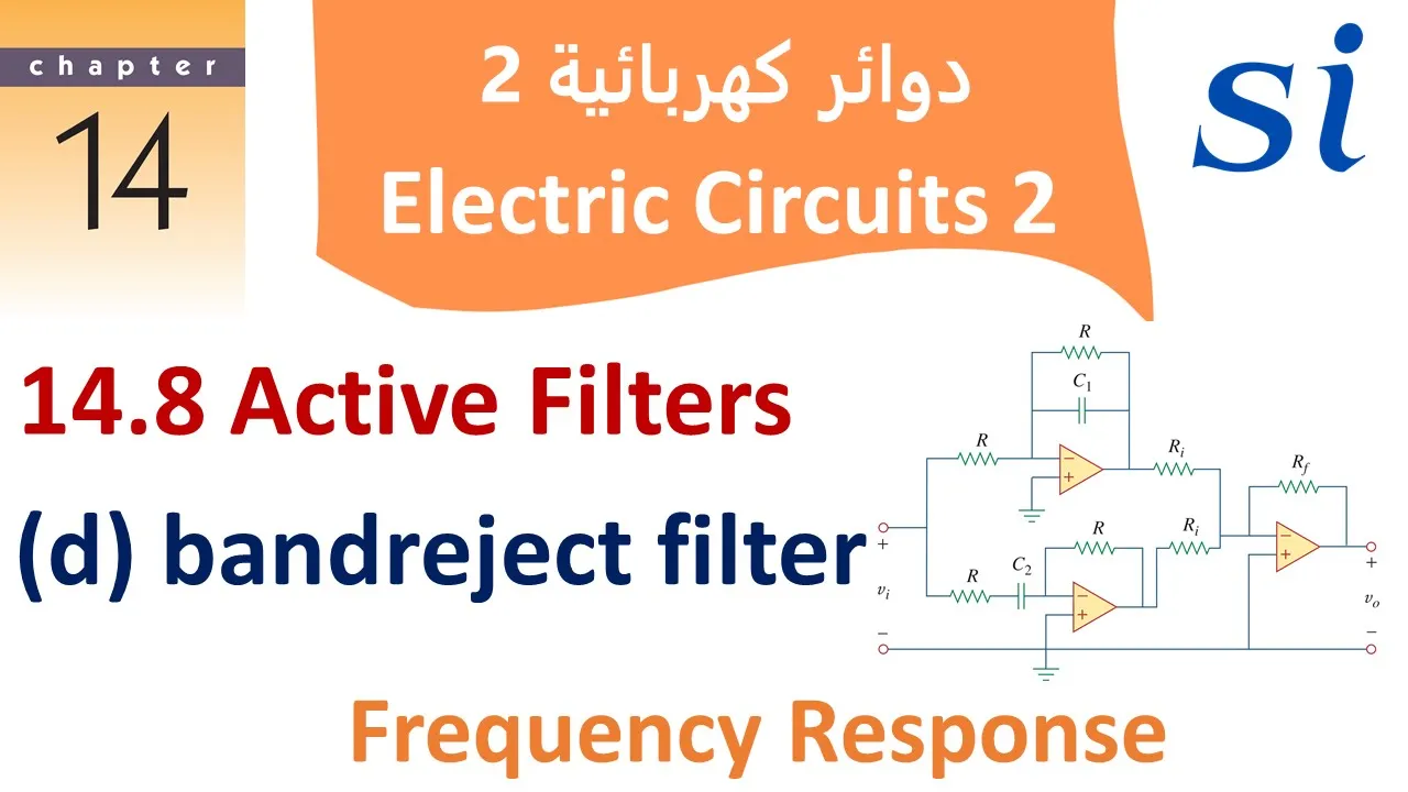 chapter 14 Frequency Response | 14.8 Active Filters (d) bandreject (Notch filter)  + P Problem 4.13