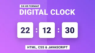 Easy Digital Clock HTML CSS Javascript Javascript Project