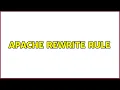Apache Rewrite RULE