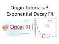 Exponential Decay Fit in Origin How to fit your plot to exponential decay in Origin