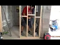 How to make a partition wall with door how to build a stud wall