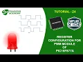 PWM Register configuration for PIC16F877A microcontroller