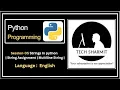 Strings in Python multiline strings in python string assignments Python for Beginners