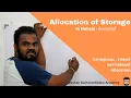 Allocation of Storage Contiguous Linked and Indexed allocation AL ICT UG CS SE IT