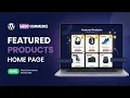 How to Display Featured Products on Home Page Using WooCommerce Shortcode WooCommerce Tutorial