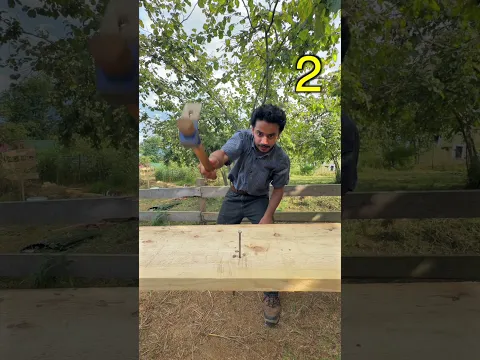 تحدي المسمار في القرية الريفية 🔩😂