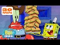 Bob Esponja | Todos os Funcionários do SIRI CASCUDO de Todos os Tempos 🍔 | Bob Esponja em Português