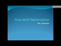 Gray Wolf Optimization Part 3 in Hindi