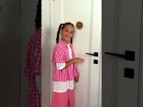 🚪👀 Someone’s at the Door! Who Is It? Check First! #kids #safety