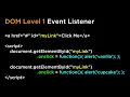 DOM Event Model and JavaScript - D3 js v3 Tutorial