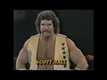 Scott Hall vs Michael Hayes AWA on ESPN Nov 19th 1985