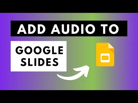 Download MP3 How to Add Audio to Google Slides | How to Insert Audio on Google Slides