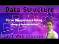 Three Dimensional Array Memory Representation of 3D Array Data Structure