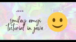 How to draw smiley in Java by using Eclipse Java for Beginners Javagraphic