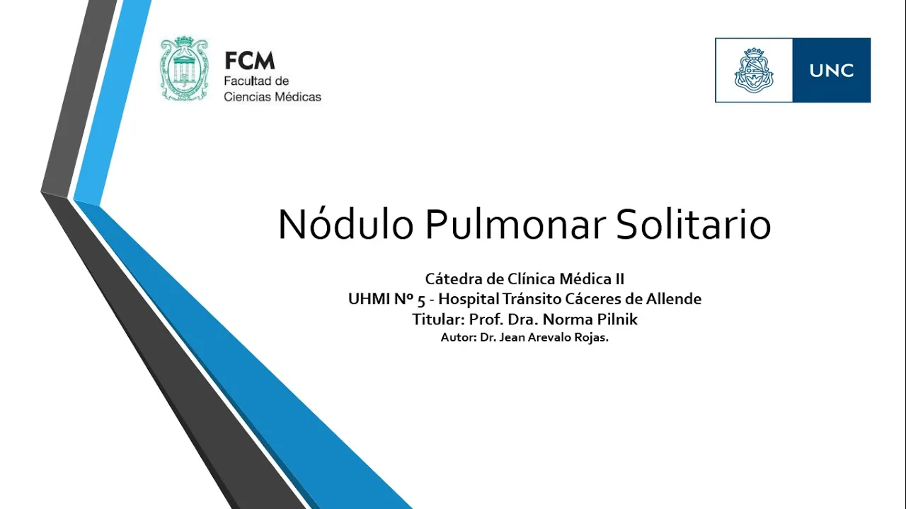 CLINICA MEDICA I. NPS Y NODULOS PULMONARES MULTIPLES.