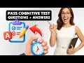 How to PASS a COGNITIVE ASSESSMENT TEST Questions ANSWERS
