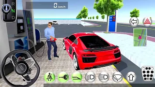 AUDI R8 VS Bullet TRAIN-3d car driving class game -car game - Best Android Gameplay