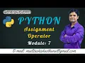Lecture 7 Assignment Operator