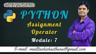Lecture 7 Assignment Operator