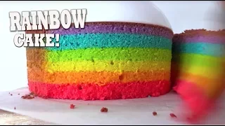 WELCOME TO YUMMY. TODAY'S RECIPE IS Rainbow Cake In Fry Pan | With Eggs / Eggless & Without Oven | R. 