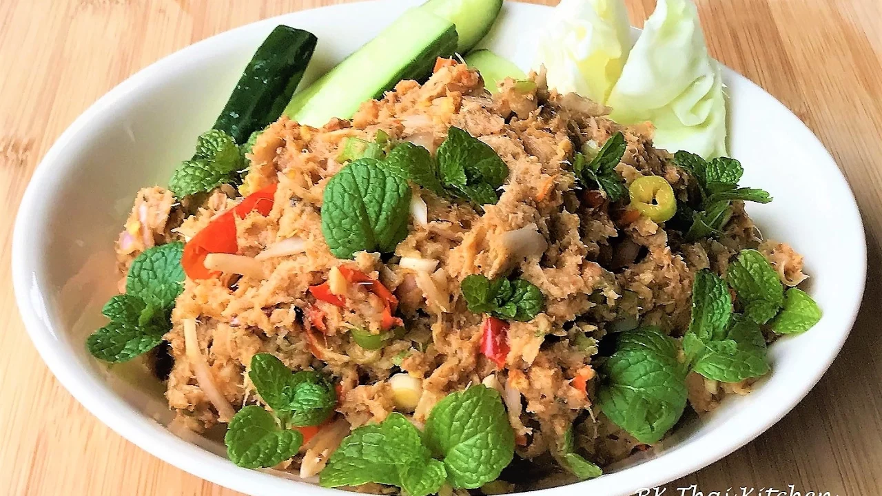 /  Spicy JackFruit Salad (Soop Kanoon).  Thai Food