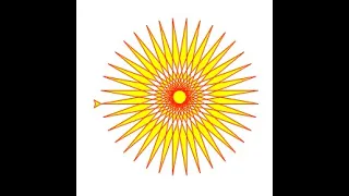 Python Turtle Art Sun Part 2