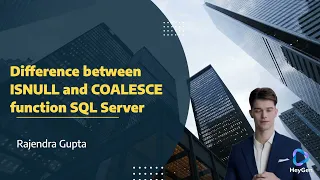 Difference between ISNULL and COALESCE function SQL Server