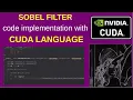 Cuda Language Example Apply Sobel Filter with Cuda Library