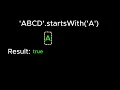 Best visual explanation of startsWith method Javascript string methods
