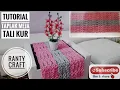 Taplak Meja Tali Kur Macrame Table Runner Membuat Taplak Meja Dari Tali Kur