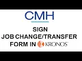 Sign Job Form in Kronos