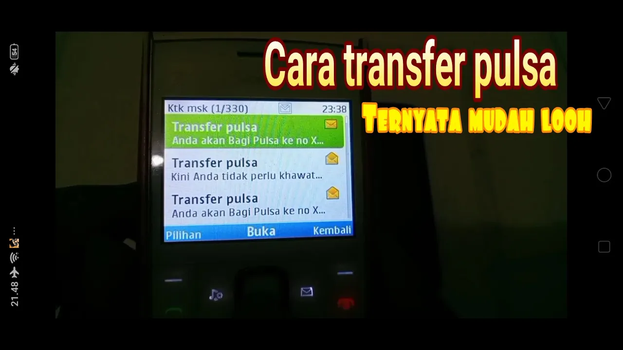 Cara transfer pulsa sesama XL. 