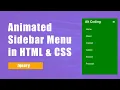 How to Make Animated Sidebar Menu With HTML CSS section scroll animation Devscore
