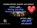 Sandese Aate Hain Karaoke with Eng