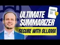 Ollama Llama 3 1 AI Agent Tutorial Build a Auto Refinment Document Summarizer in 10 Minutes