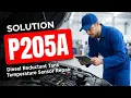 How To Fix P205A OBD II Error Code - Diesel Reductant Tank Temperature Sensor Repair