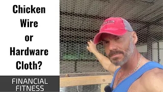 Chicken wire or hardware wire cloth for a chicken coop And automatic chicken doors